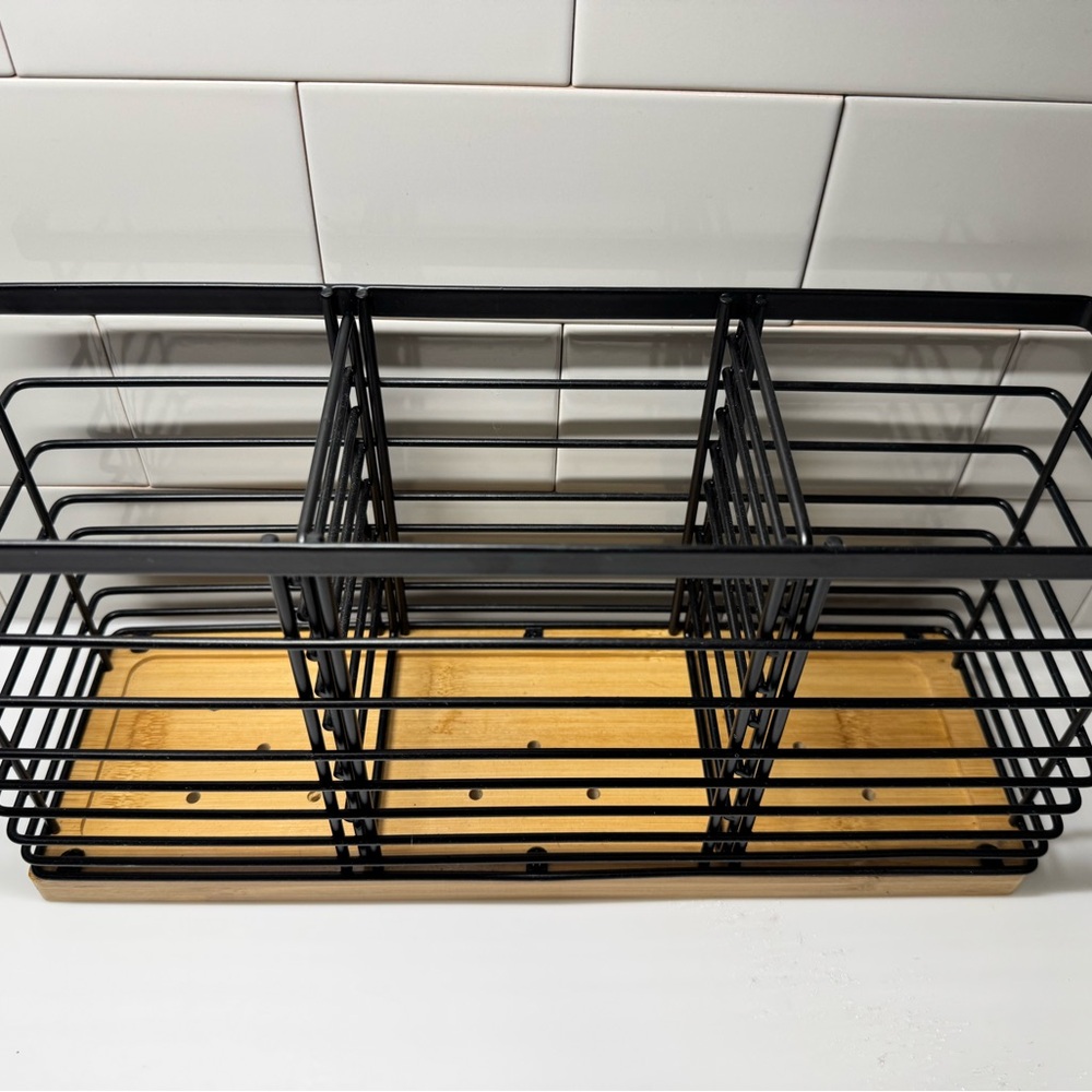 Black and Wood Storage Rack - Picture 2 of 4